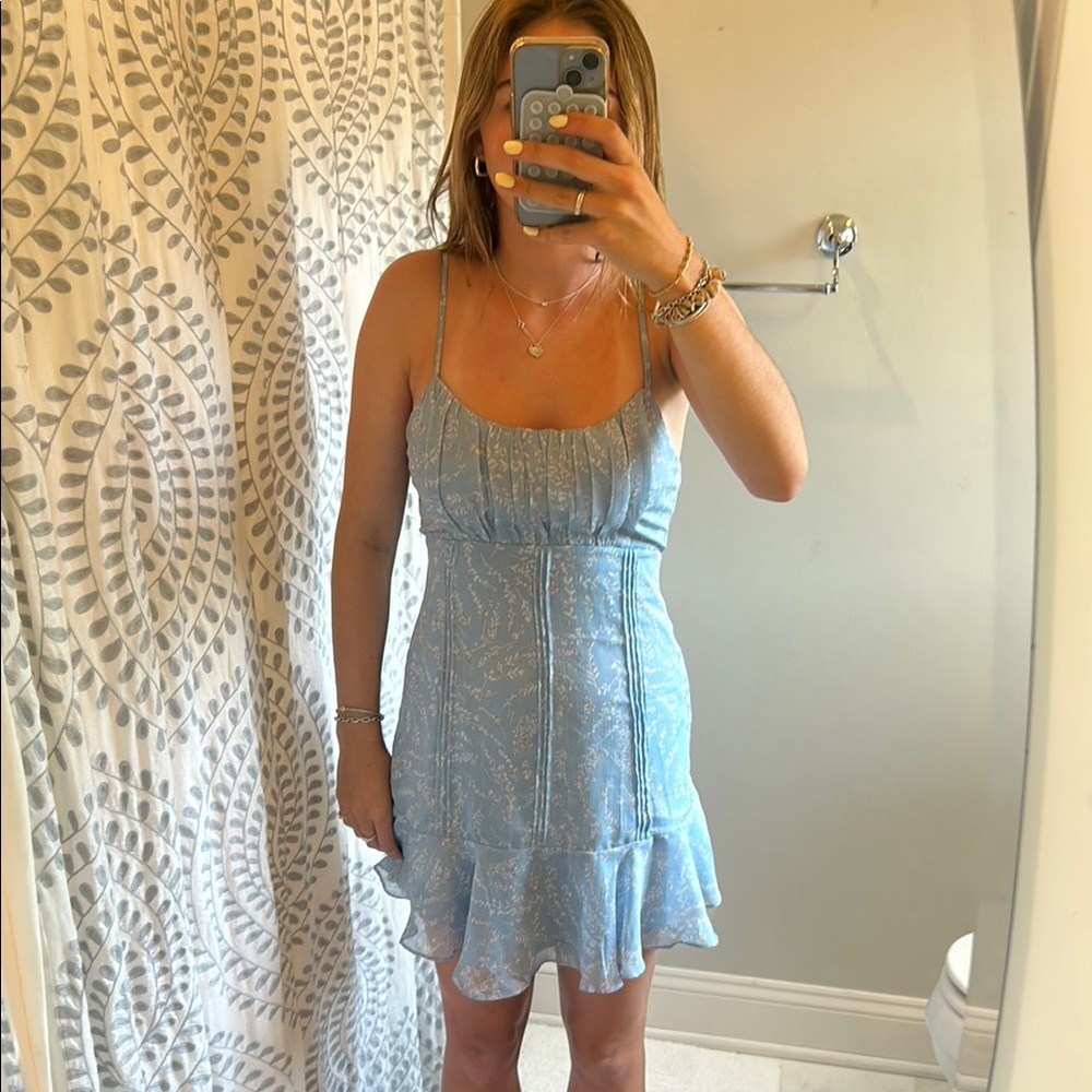 Blue Floral Hello Molly Dress